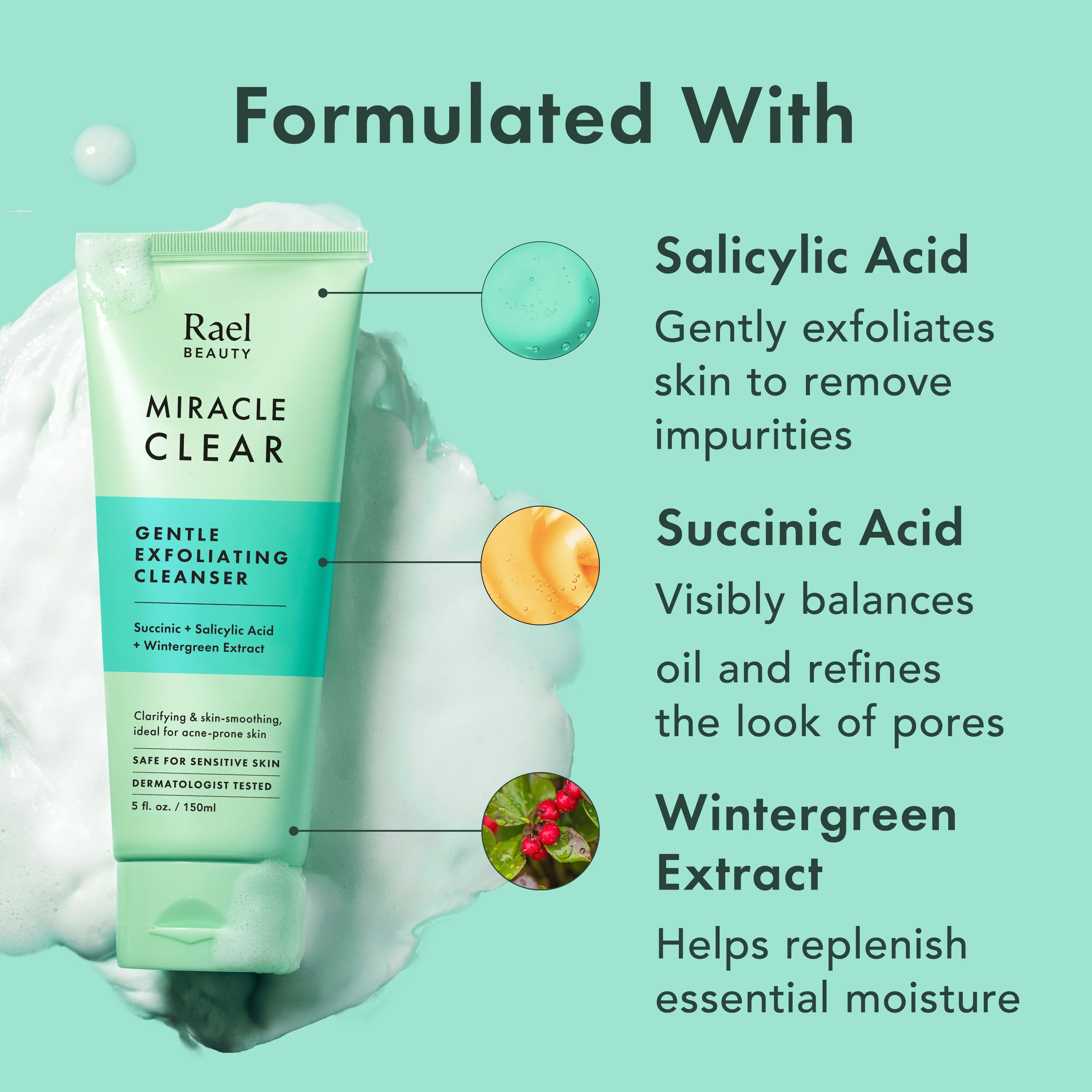 Miracle Clear Gentle Exfoliating Cleanser - Image 4