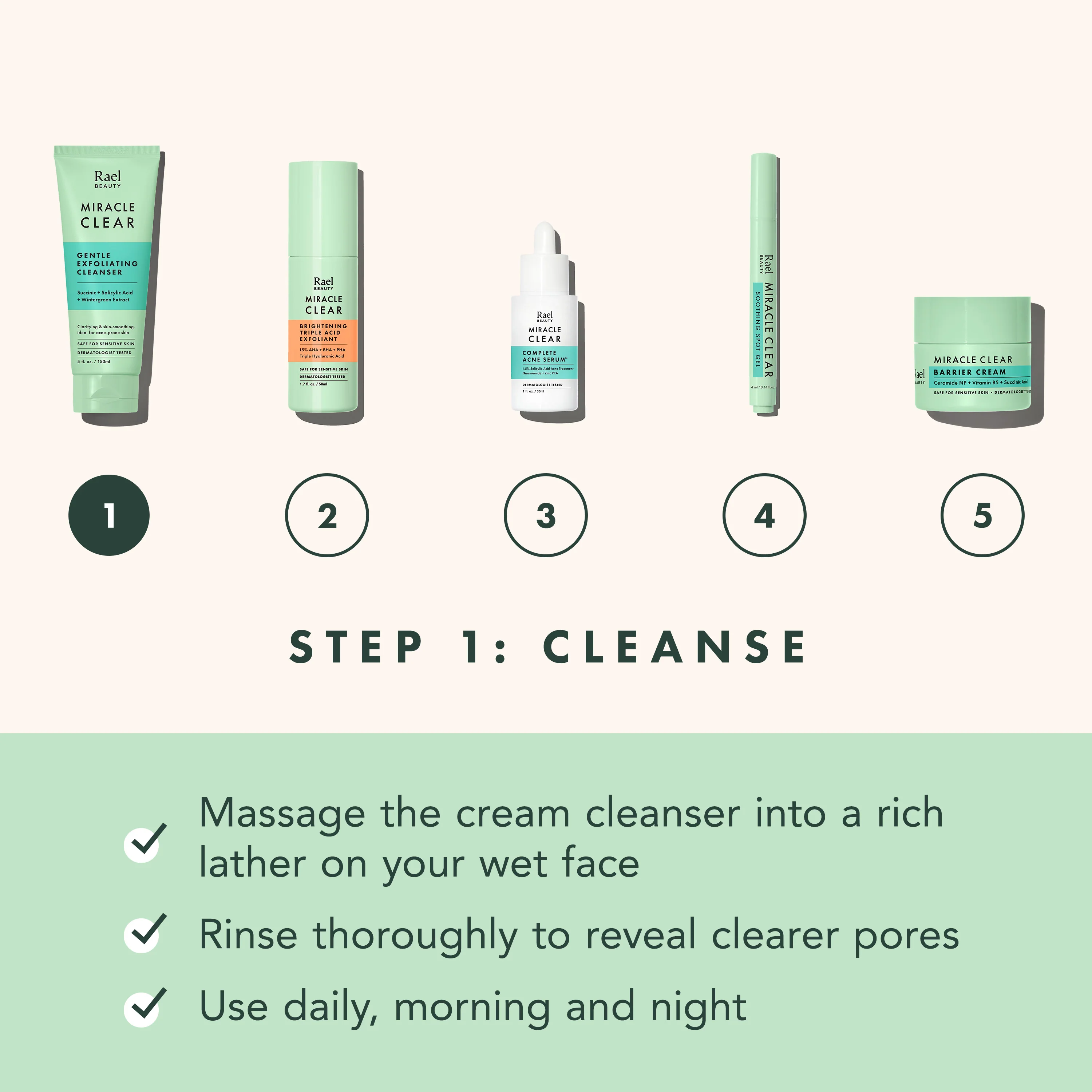 Miracle Clear Gentle Exfoliating Cleanser - Image 7