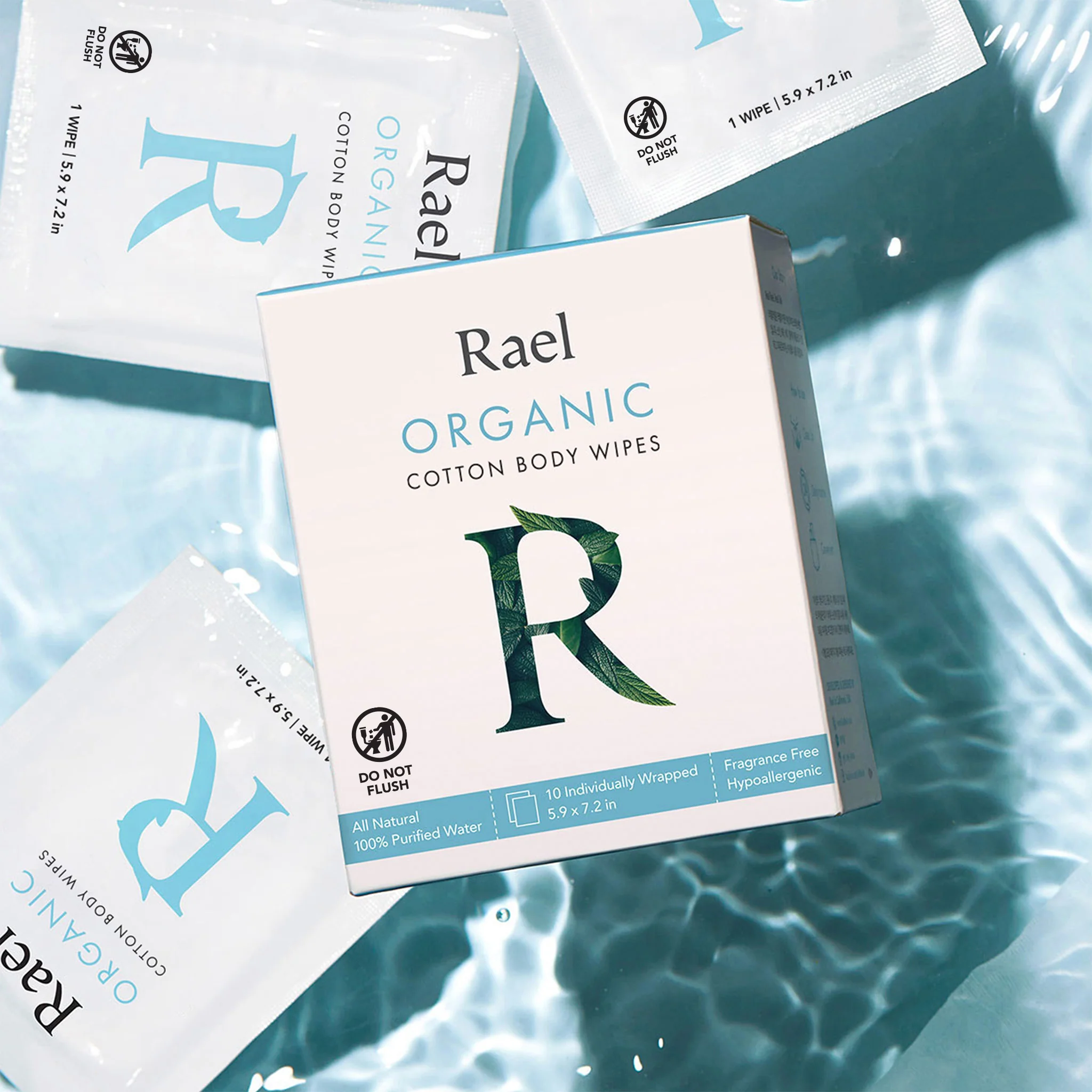 Organic Cotton Body Wipes - 2 Pack - Image 4