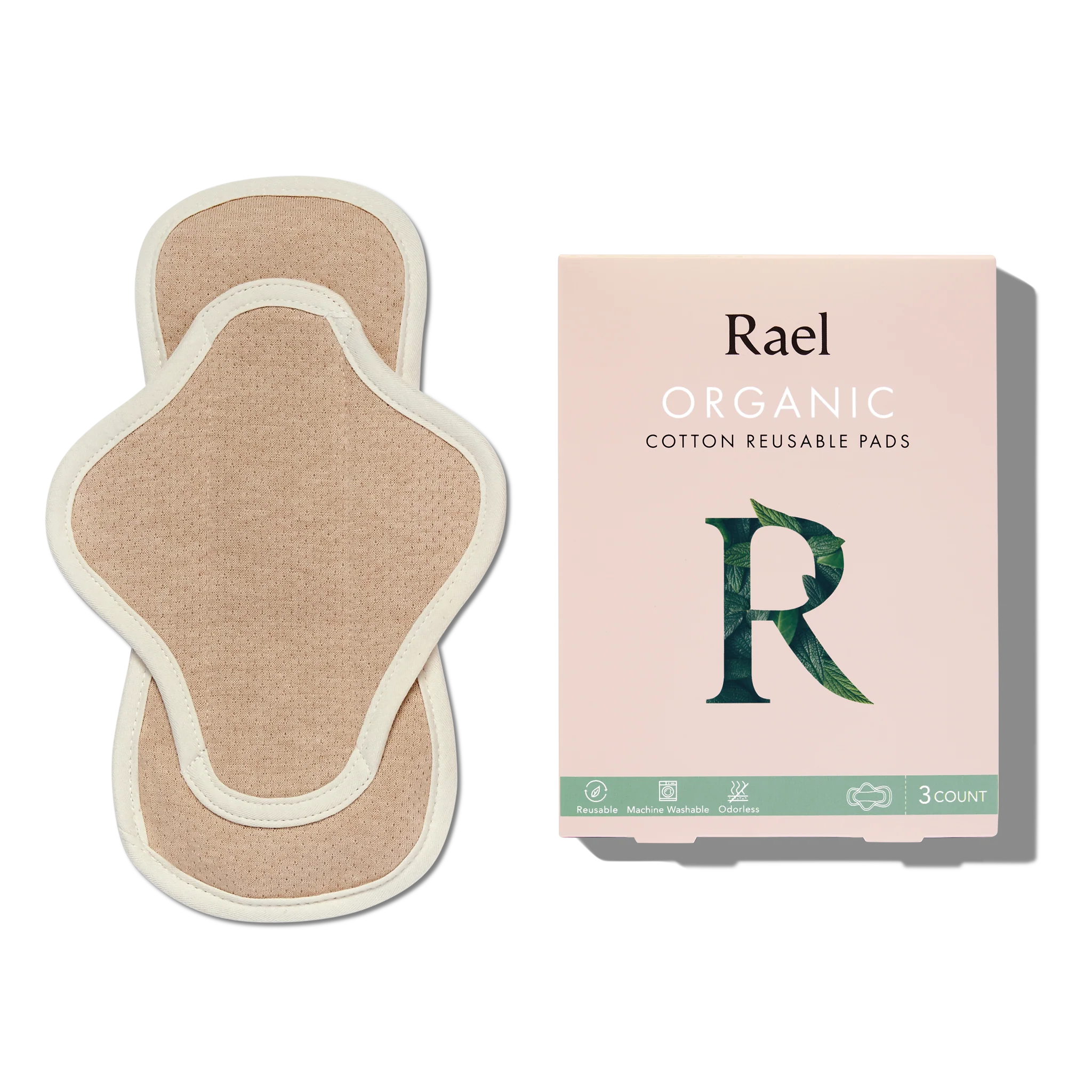 Organic Cotton Reusable Menstrual Pads - 3 Count - Image 5