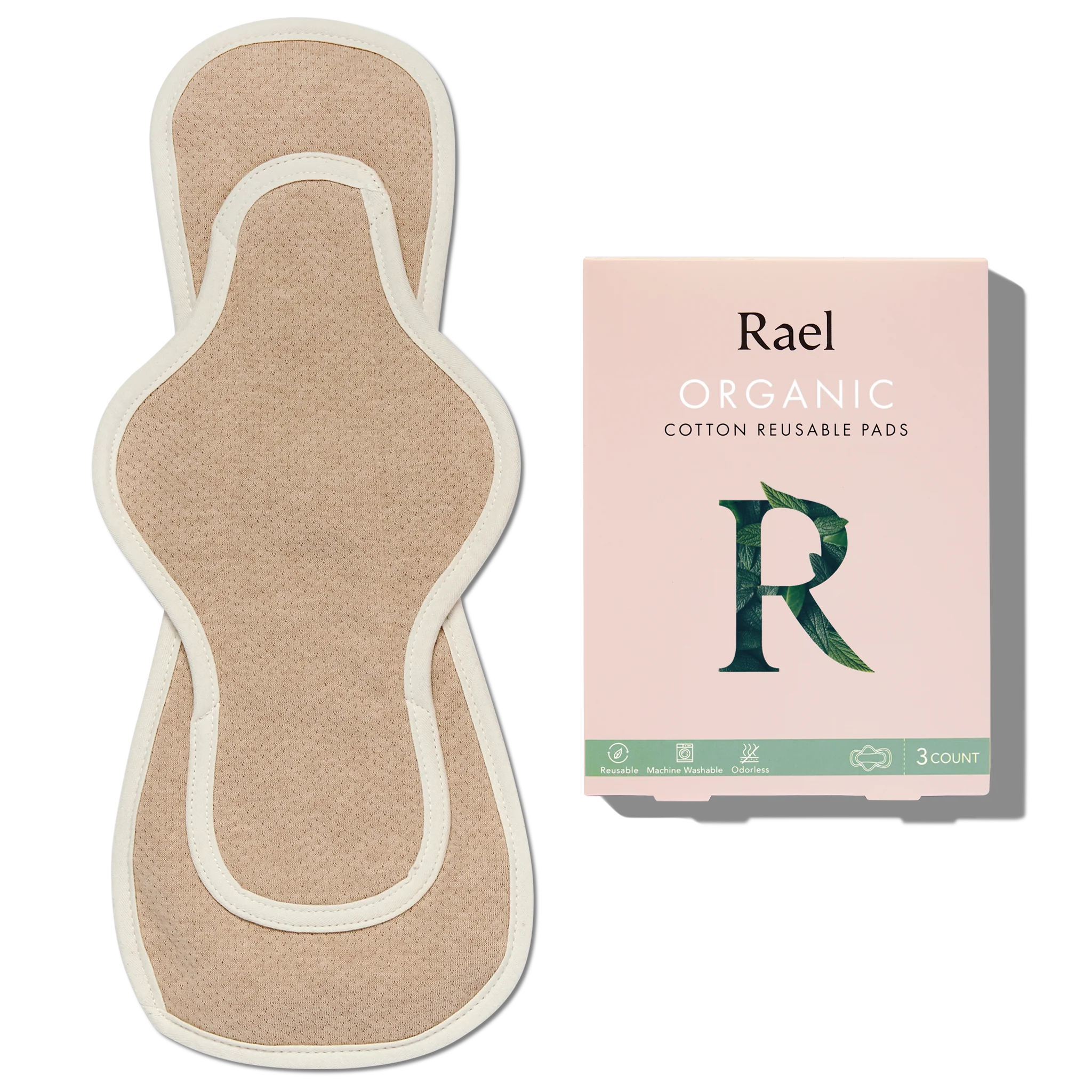 Organic Cotton Reusable Menstrual Pads - 3 Count - Image 8