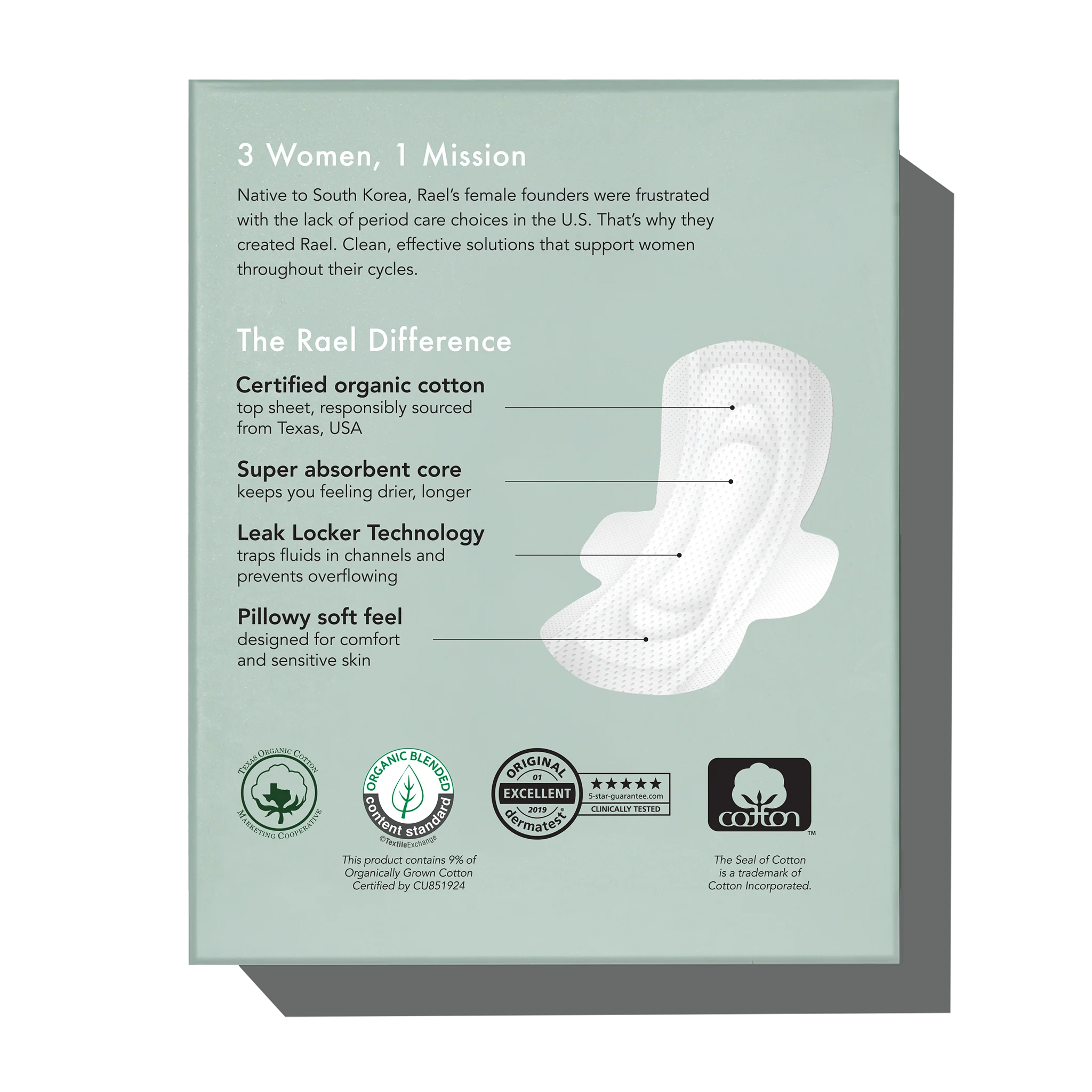Petite Organic Cotton Cover Pads With Wings - Image 6