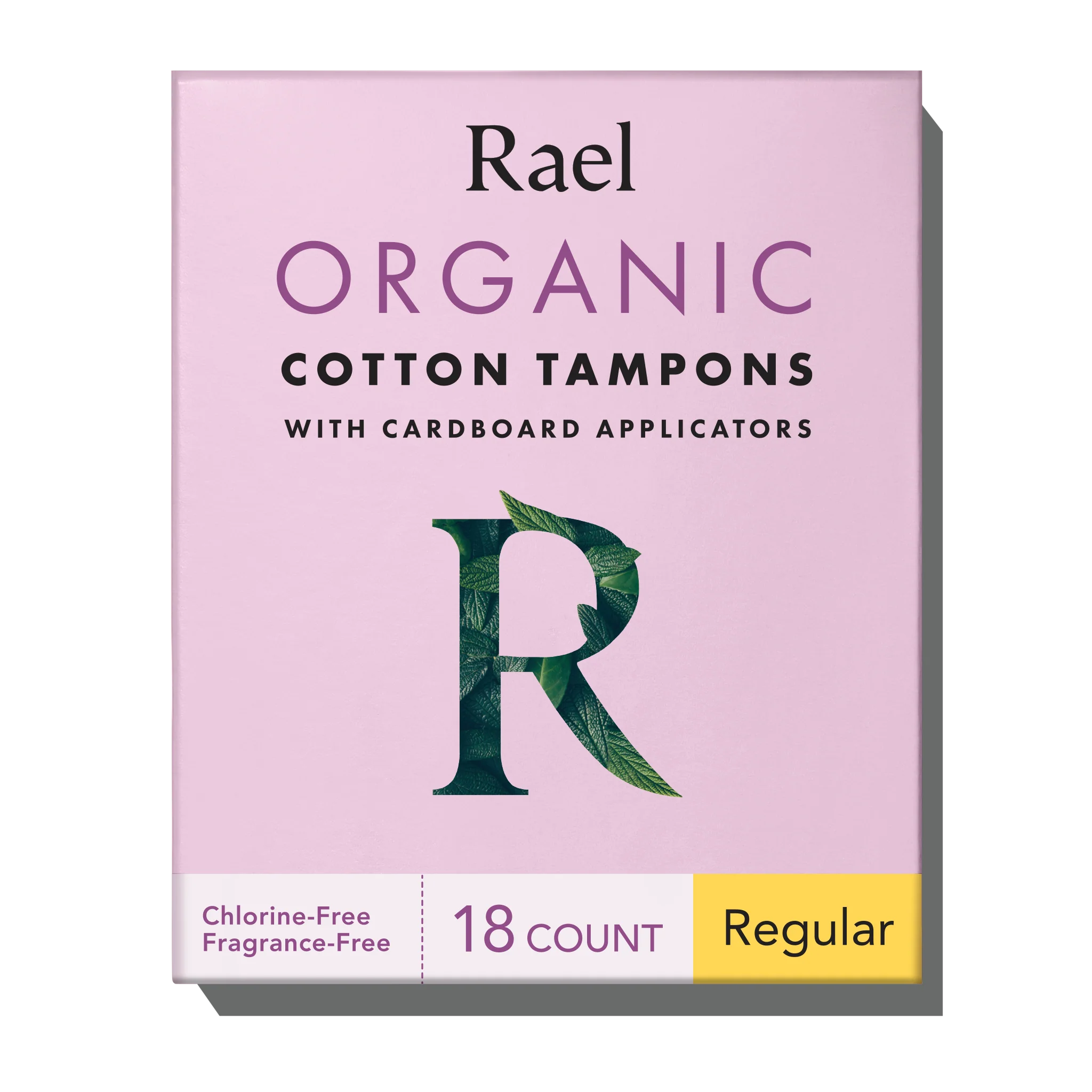 Regular Cardboard Applicator Tampons Made With Organic Cotton