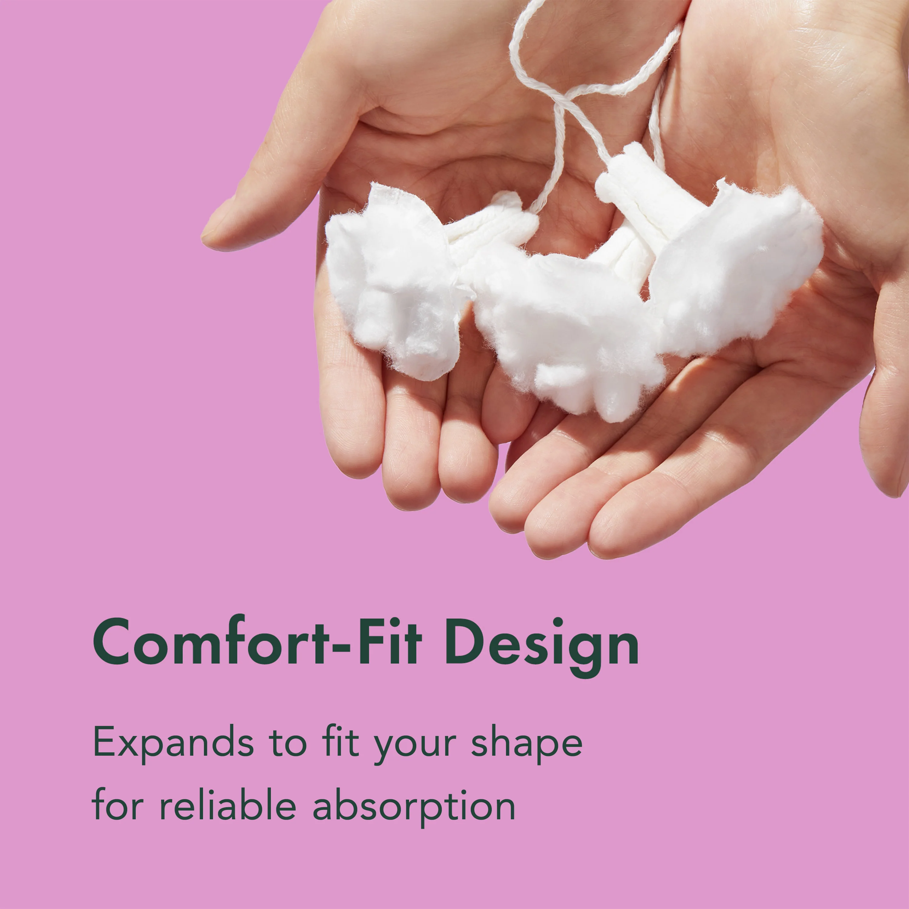 Super Slim Applicator Tampons Made With Organic Cotton - Image 4